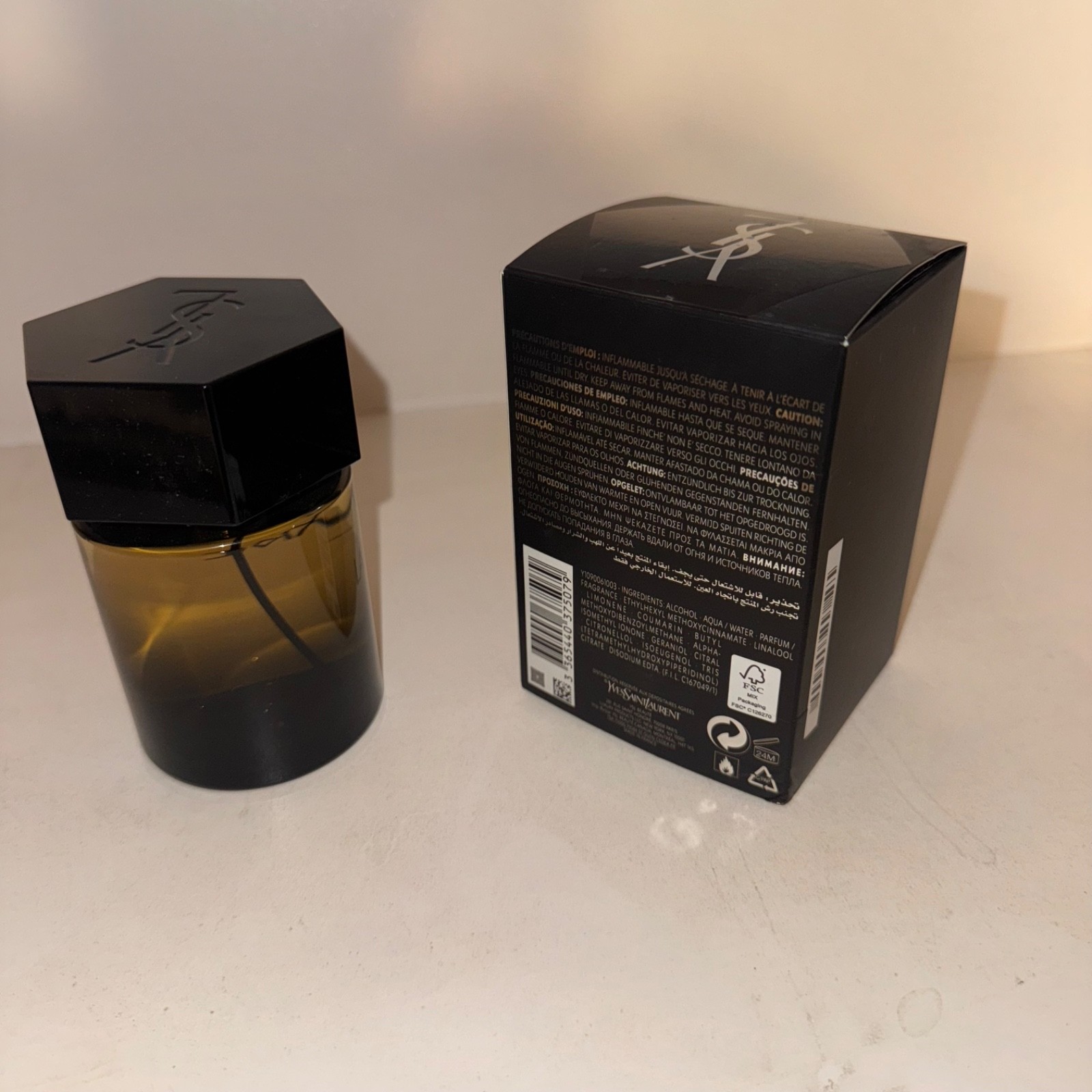 La Nuit De L'Homme by Yves Saint Laurent 3.3oz Men's Eau de Toilette 100 ml New