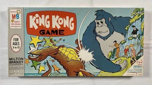 Vintage 1966 Milton Bradley MB King Kong Board Game No. 4720 Clean & Complete