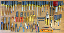 Lot of (70) Klein Tools - Pliers, Needle Nose Pliers, Screwdrivers, Wire Cutters