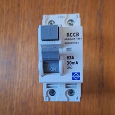 Lewden-63/30/2  63A 2 Pole 30mA  AC RCD / RCCB BSEN 61008-1