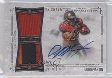 2014 Museum Collection Signature Swatches Dual Relics 36/75 Doug Martin Auto 8p3