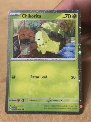 Chikorita 69 Black Star Promo Cosmos Holo - Pokemon TCG: Perfect Order
