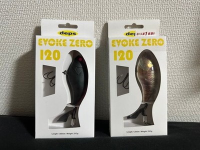 deps EVOKE ZERO 120 2-Pack Topwater Lure Visible Black Scum Perch New From JAPAN