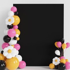 Black Spandex Wedding Arch Cover 6.6x5.2FT Stretchy Backdrop for Events