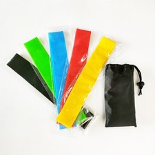 5pc Loop Exercise Yoga Elastic Fitness Gym Workout Training Resistance Bands Set