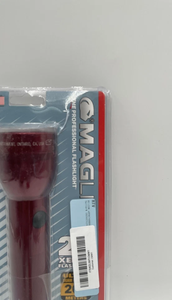 Linterna de xenón Maglite 2 celdas D roja IPX4 resistente al agua 27 lúmenes Foto 2 de 4