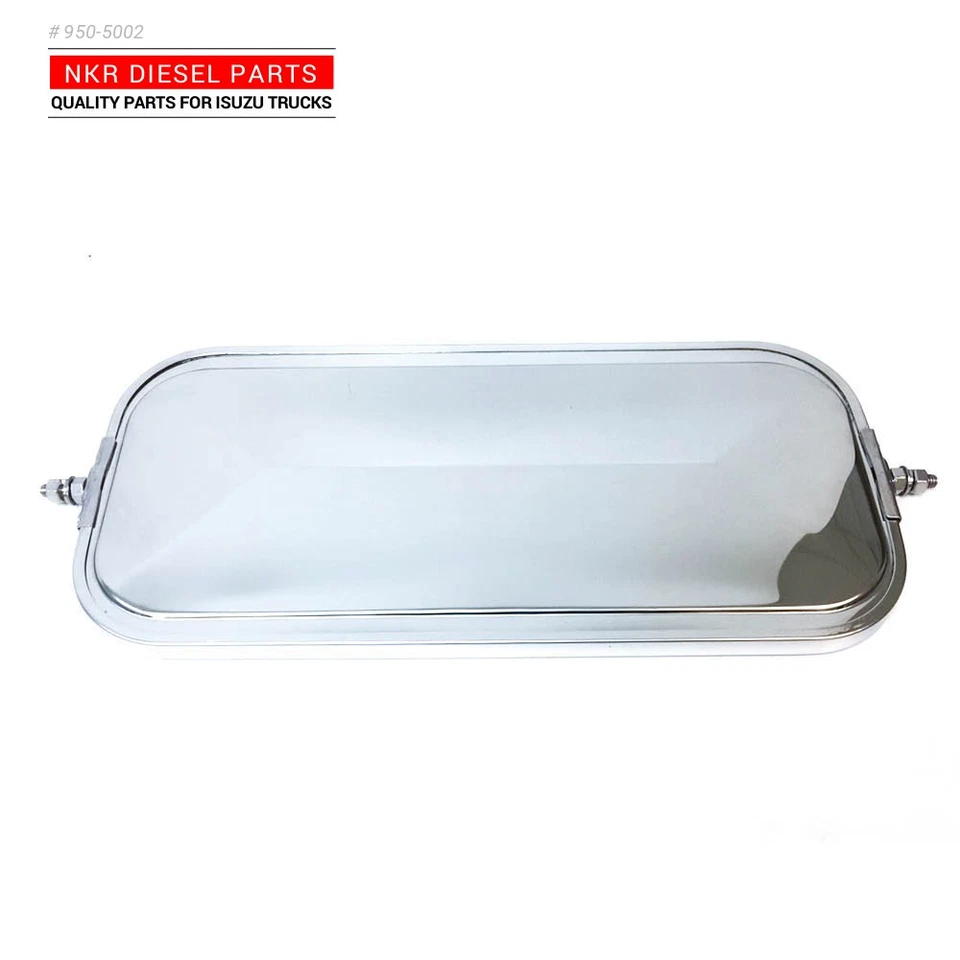 Side Door Mirror Right/Left  For Isuzu NPR NPR-HD NQR NRR 1998-2007 CHROMED - Image 2 of 3
