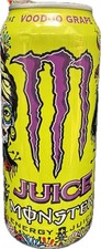 NEW FULL MONSTER ENERGY JUICE DRINK VOODOO GRAPE 16 FL OZ CAN BUY IT NOW