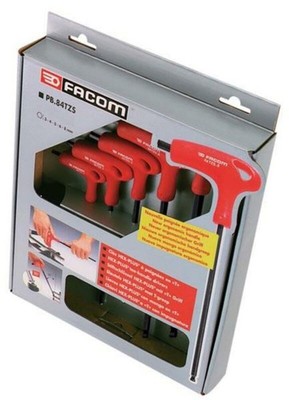 Set of 6 T/L Male 6 Sided FACOM Wrenches