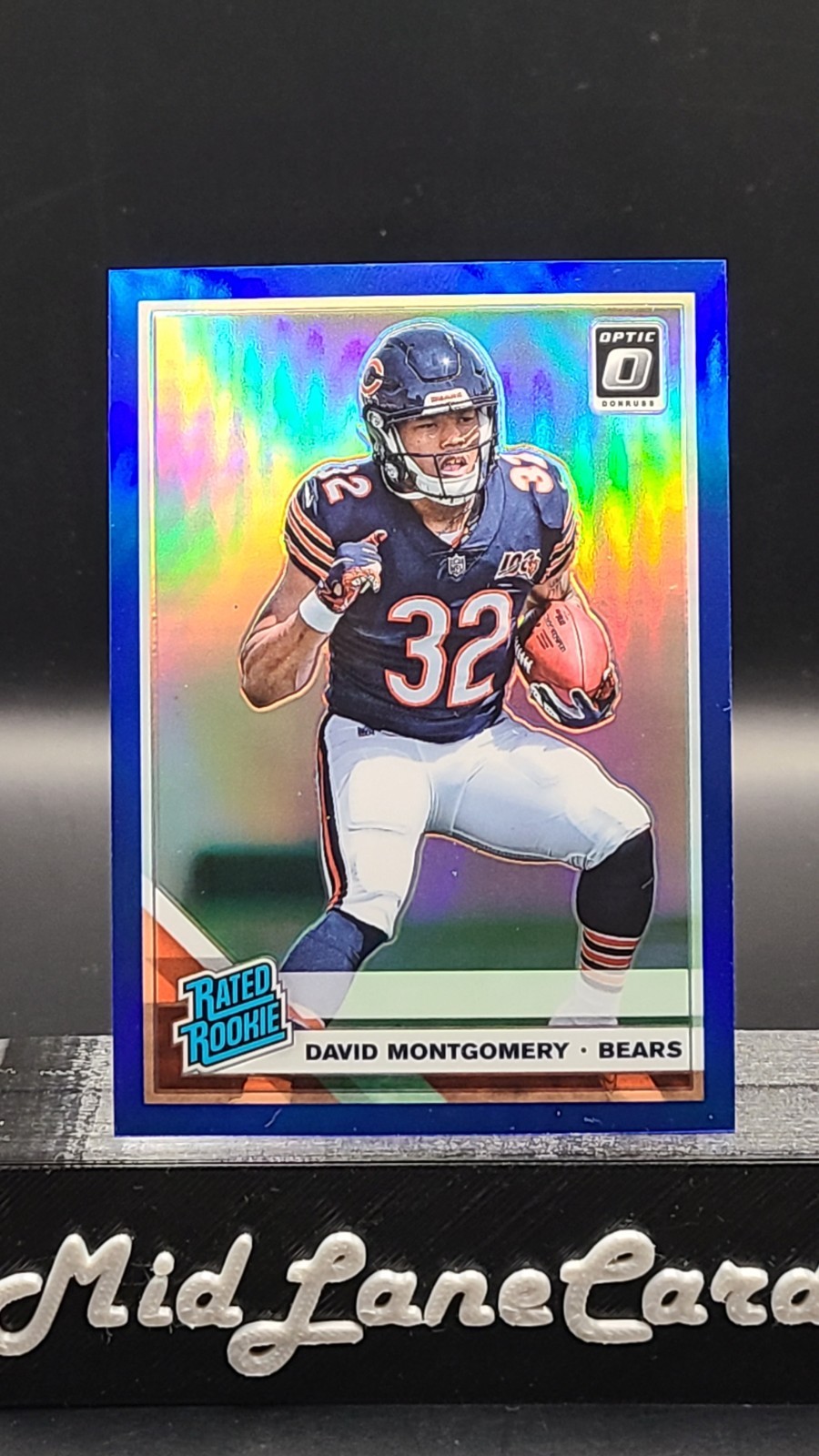 2019 Panini Donruss Optic David Montgomery Rookie Blue /150 (RC) Lions Bears