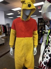 Disney Store Adult S Winnie the Pooh Costume Plush Pile One Piece VTG Vintage