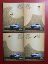 BRAUN CRUZER RASOIO BARBA Serie 4 Cartoline Promocard n. 4931/4934 Cards