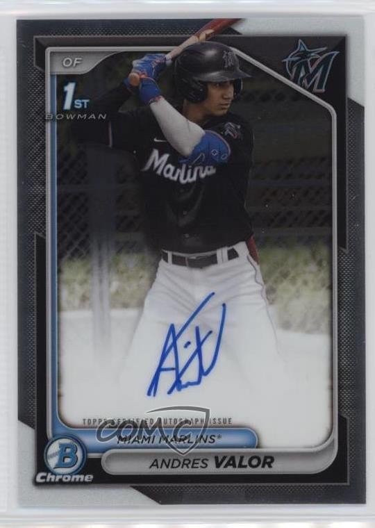 2024 Bowman Chrome Prospect Auto Andres Valor #CPA-AV Auto