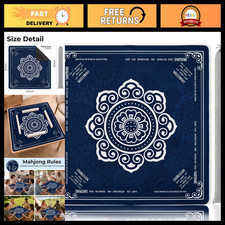 33"x33" Neoprene Mahjong Mat - 3mm Thick, Rolled, Includes Game Rules