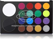 Face & Body Paint SFX Makeup Palette - 18 Colors, Water-Activated, Non-Toxic, La
