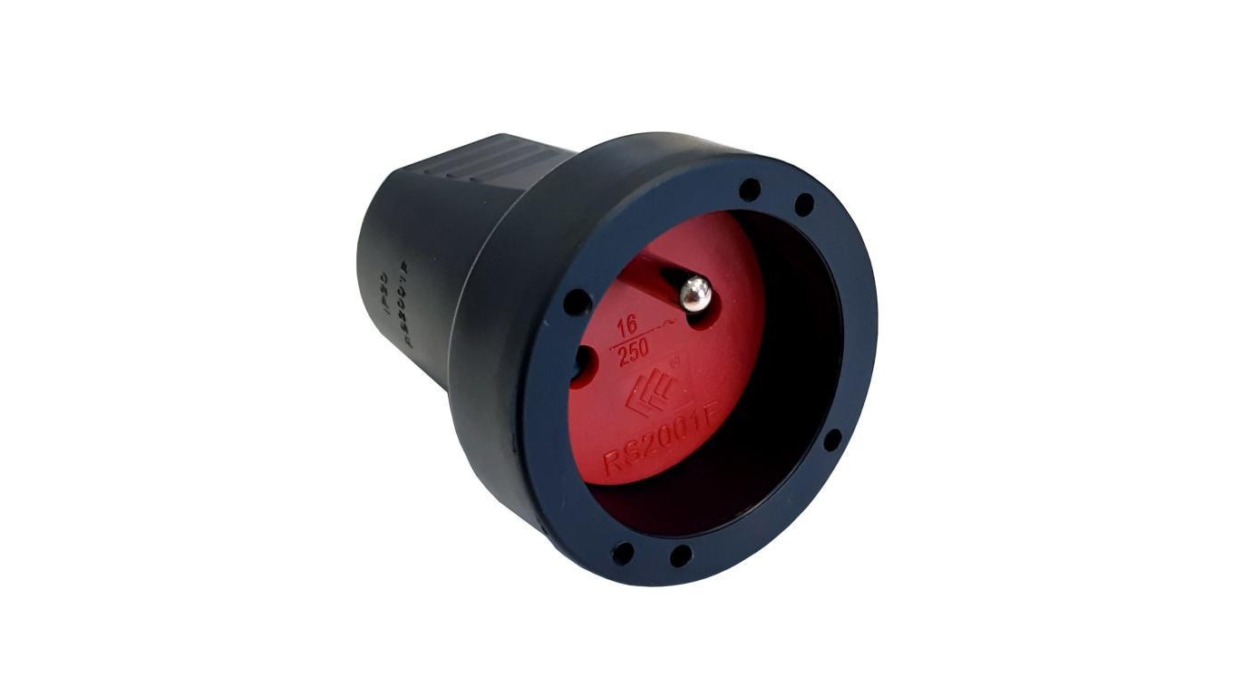 PVC Portable Socket IP20 250V~16A Black 12136
