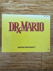 Nintendo NES cartuccia Dr. Mario manuale istruzioni no scatola non completa dottore
