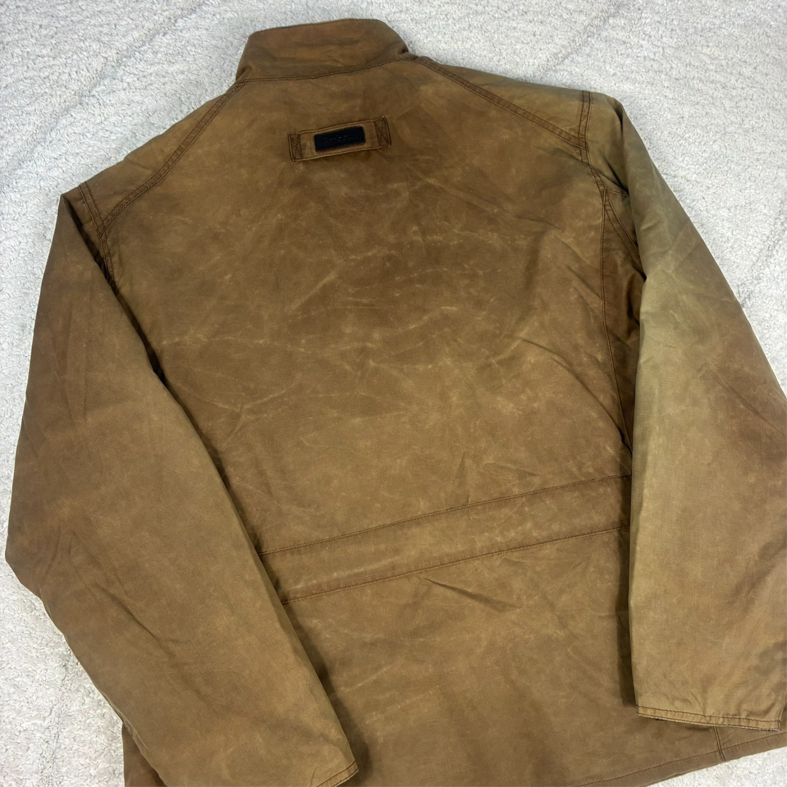 Vintage Barbour BR31 'New Utility' Brown Olive Size XL Cotton Utility Wax Jacket image 7