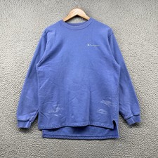 Vintage Champion Sweatshirt Mens Medium Lavender Purple Sweater Made In USA