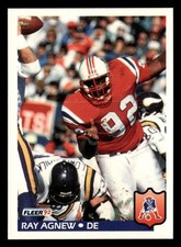 Ray Agnew 1992 Fleer #254 New England Patriots FREE SHIPPING *090