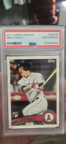 Topps 2011 Update Series Mike Trout Rookie Base Set #US175 Los Angeles Angels