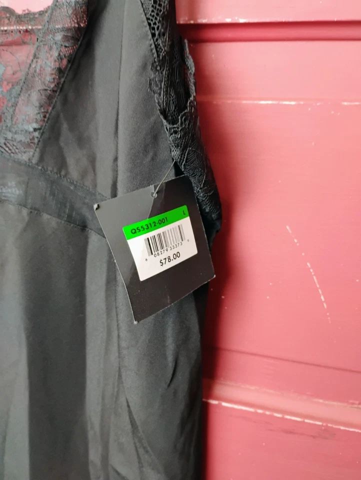 Calvin Klein Women's Modal Satin Lounge and Sleep Chemise Black Size Large L - Image 4 of 4