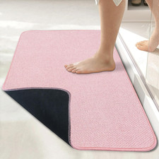 Bath Mat,Ultra Thin Bathroom Rugs,Rubber Bath Mats for Bathroom,No Slip Bath Rug