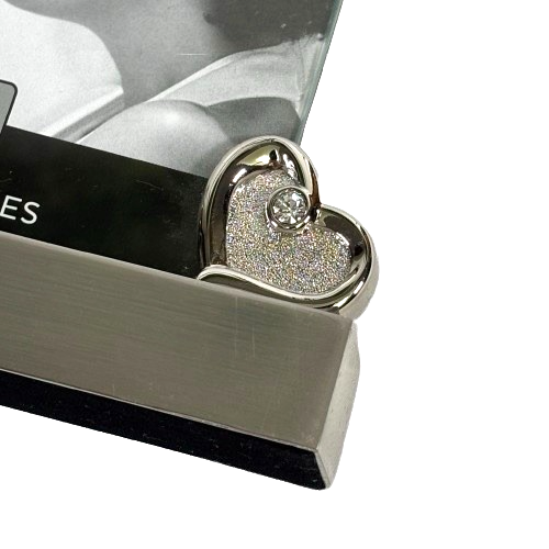 Silver Hearts Wedding Photo Frame Jeweled Rhinestones Expressions ...
