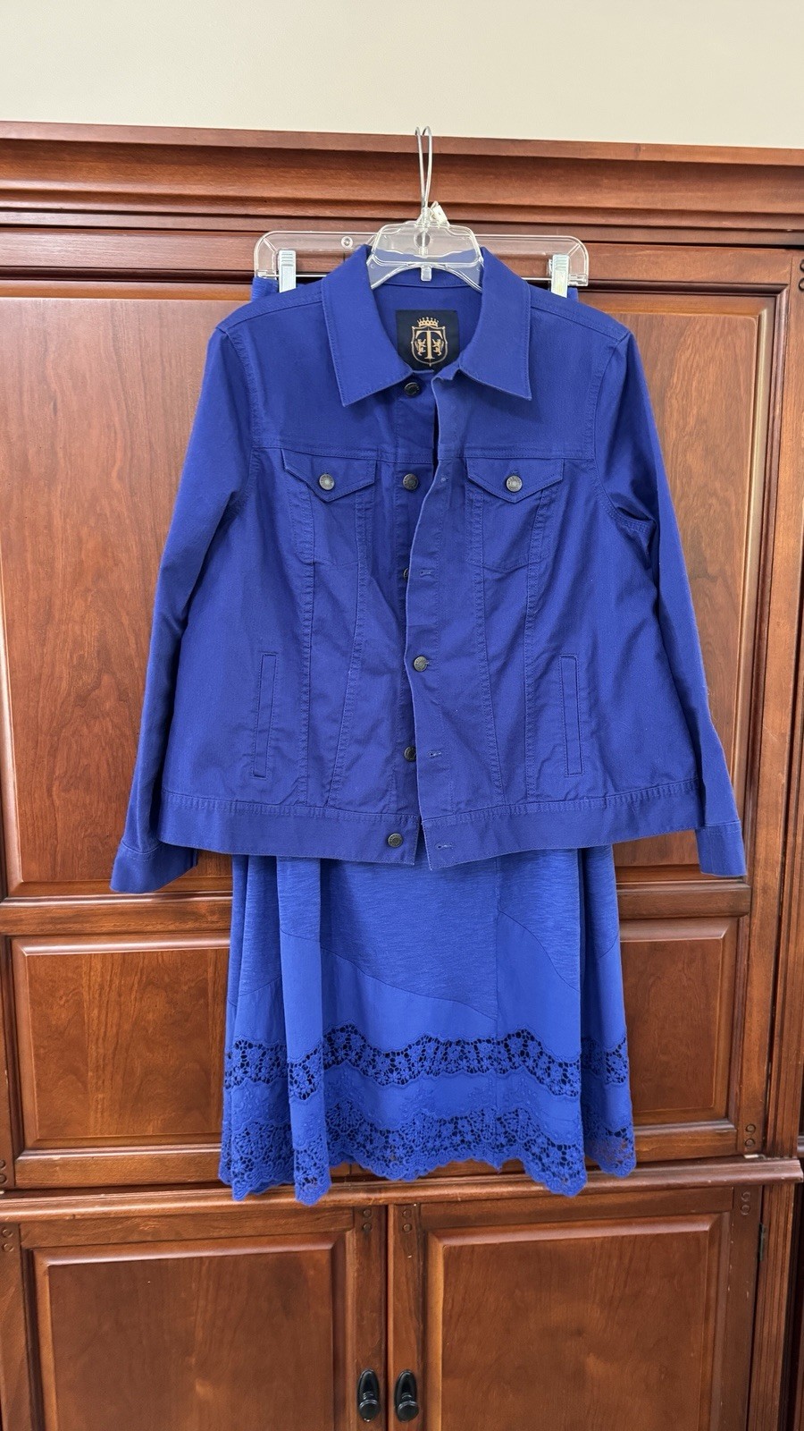 Talbots Women's Blue Jacket Size 1X Petite Long Sleeve