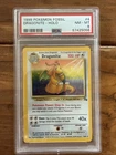 1999 Pokemon Fossil Dragonite 4/62 Holo PSA 8
