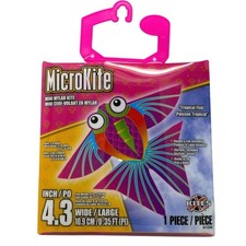 MicroKite TROPICAL FISH Mini Mylar Kite 4.3" Wide w/ Handle  Line READY TO FLY
