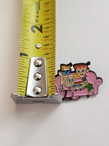 Dexter's Laboratory 90s Cartoon Enamel Lapel Hat Brooch Pin Cartoon Network - Picture 7 of 7