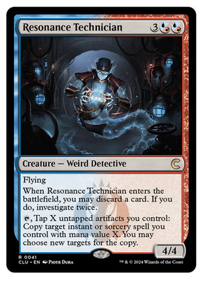 MTG - 1 x Resonance Technician - Rare - Ravnica: Cluedo Edition (CLU) - M/NM