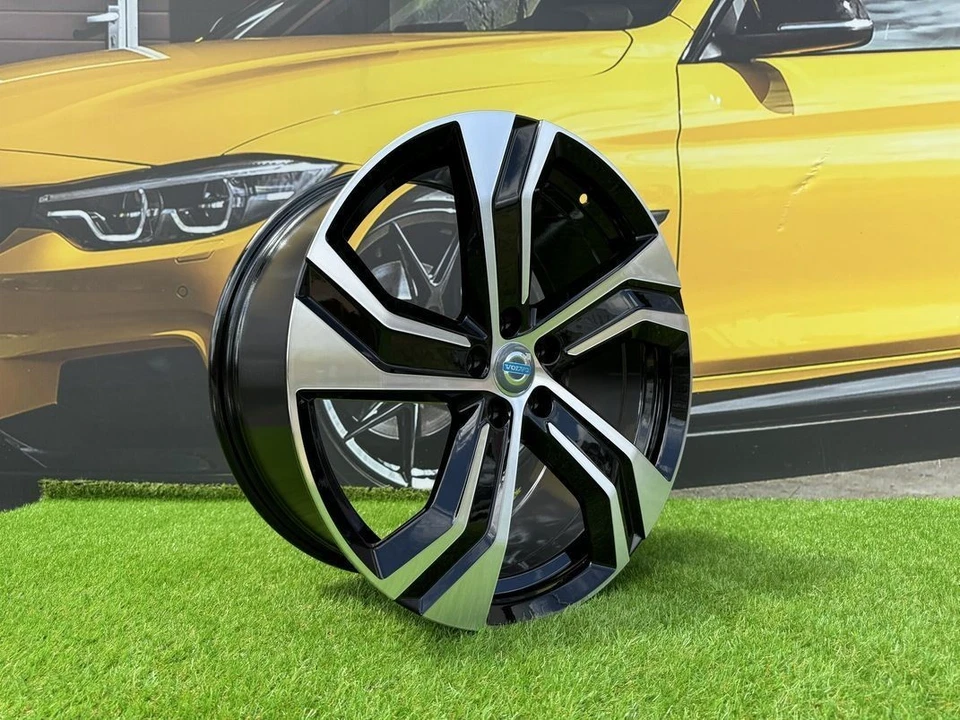 4X R20 Pouce 5X108 Volvo XC-90 Style Noir Poli Roues : Pour S60 V60 XC60 - Photo 3/4