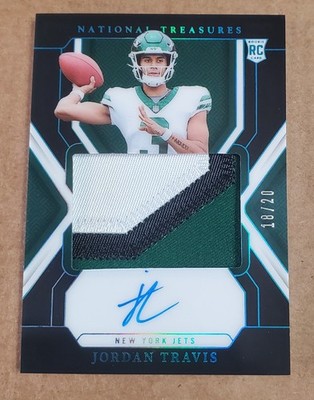 2024 National Treasures Jordan Travis RC Rookie Patch Auto On Card Midnight /20