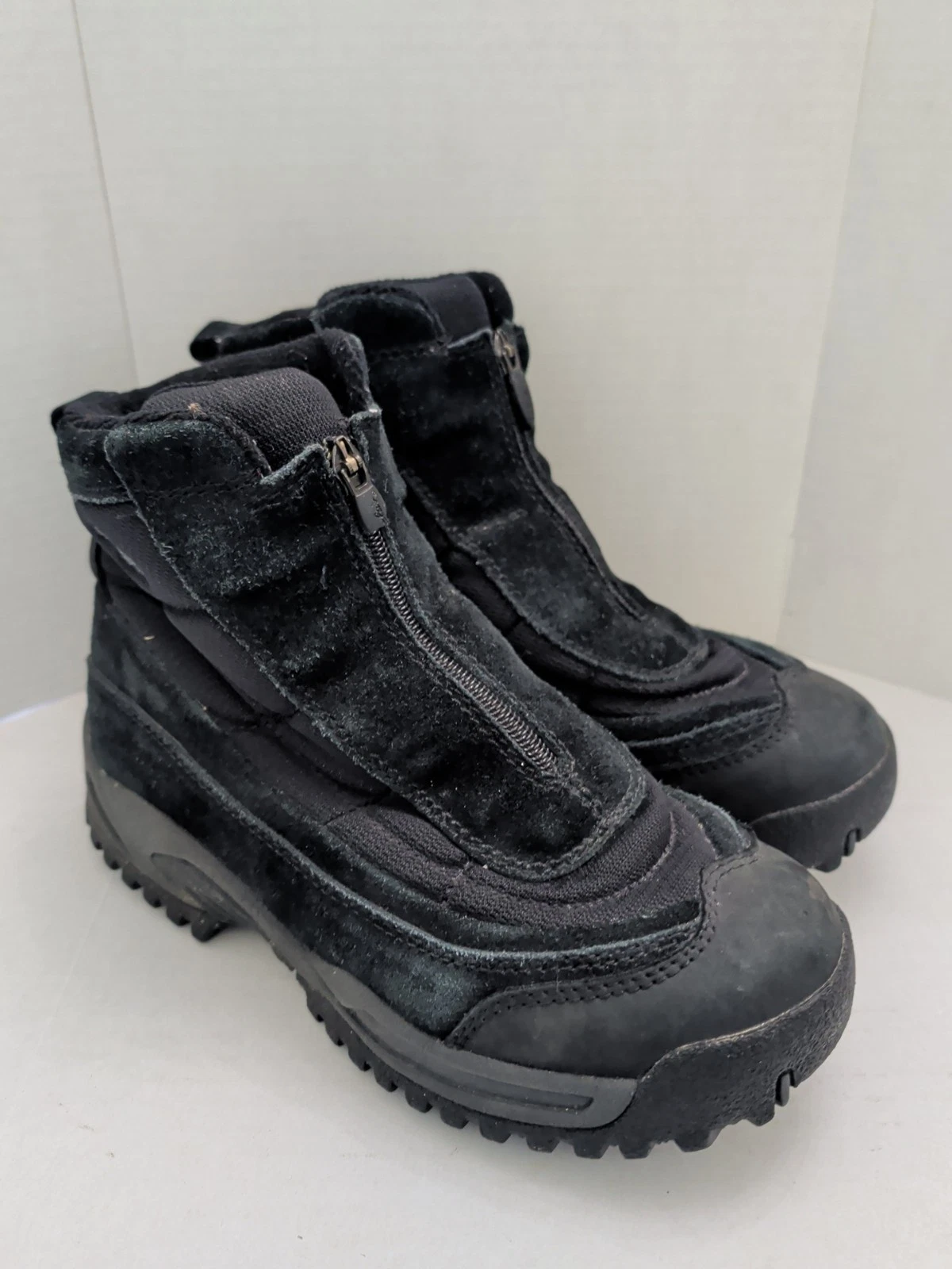 Cabela's Dry Plus Black Waterproof Zip Up Winter Ankle Boots Women Sz 8 83-0684