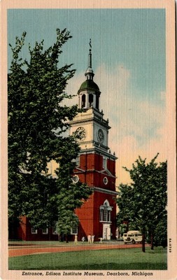 Edison Institute Museum, Dearborn, Michigan Postcard