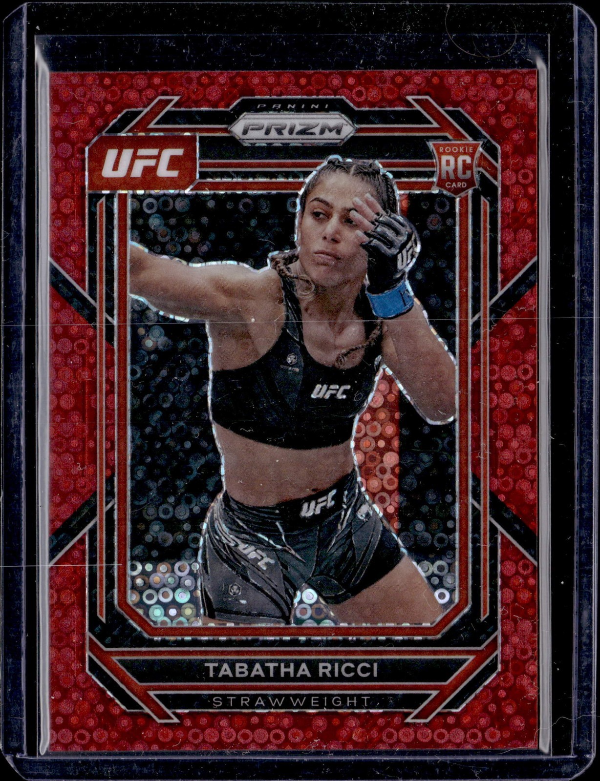 2023 Panini Prizm UFC Red Under Card Prizm /99 Tabatha Ricci #108 Rookie RC