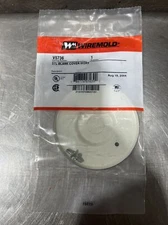 One (1) Wiremold V5736 Blank Cover, Ivory. NOS Surplus