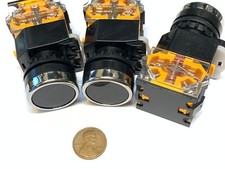 3 Pieces Black Latching push button switch 22mm normally open closed n/o n/c C32