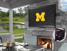 University of Michigan Outdoor TV Cover w/ Wolverines Logo