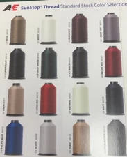 A&E Outdoor Thread Tex 90 / 135 SUNSTOP Bonded Polyester --- 15 Colors Available