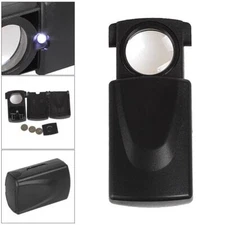 Handheld 30X Magnifier Reading Magnifying Glass Jewelry Loupe With LED Light