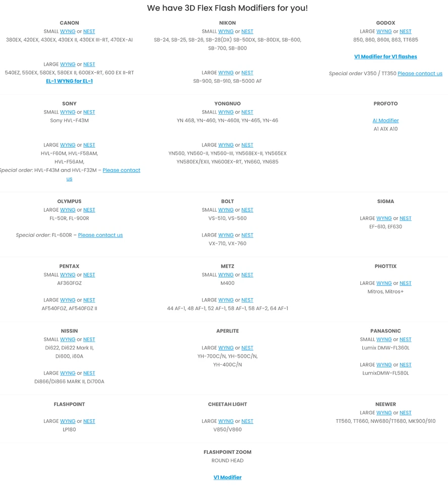 3D Flex Flash The WYNG Flash Modifier Bounce Reflector Diffuser Speedlite - Image 3 of 4