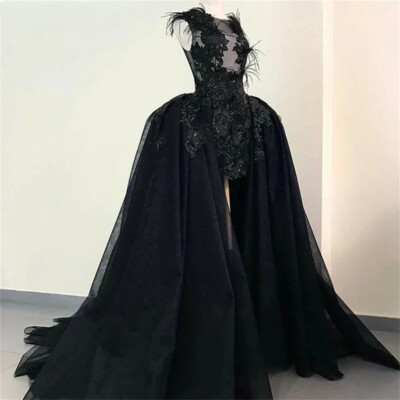 green emerald velvet dress Black High Low Prom Dresses with Spaghetti Straps V-neck – loveangeldress