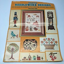 Charted Needlework Designs Leisure Arts Vol 1 100 motifs Cross Stitch Knitting 