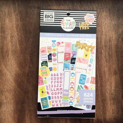 #ad #ad New Happy Planner Life Is A Party 624 Stickers $7.50