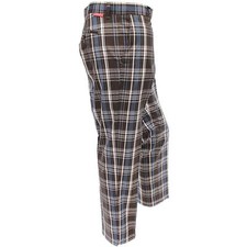 Dwyers & Co. Funky Checked Designer Flat Front Golf Trousers Dublin Up to XL Leg