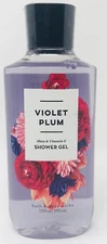 1 VIOLET PLUM BATH & BODY WORKS BODY WASH SHOWER GEL 10 OZ SHEA BUTTER 