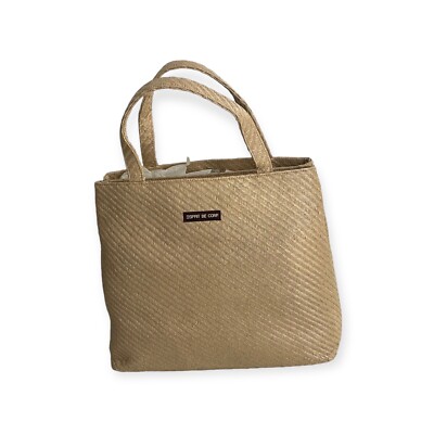 VTG Esprit De Corp Straw Lined Tote Bag Purse Y2K 90s Cottagecore NWT